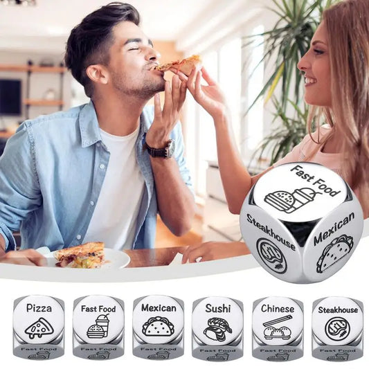 Culinary Love Toss: Romantic Food Dice for Couples